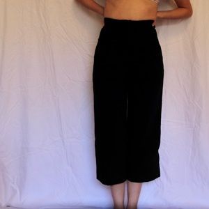 Vintage High Waisted Crop Trousers
